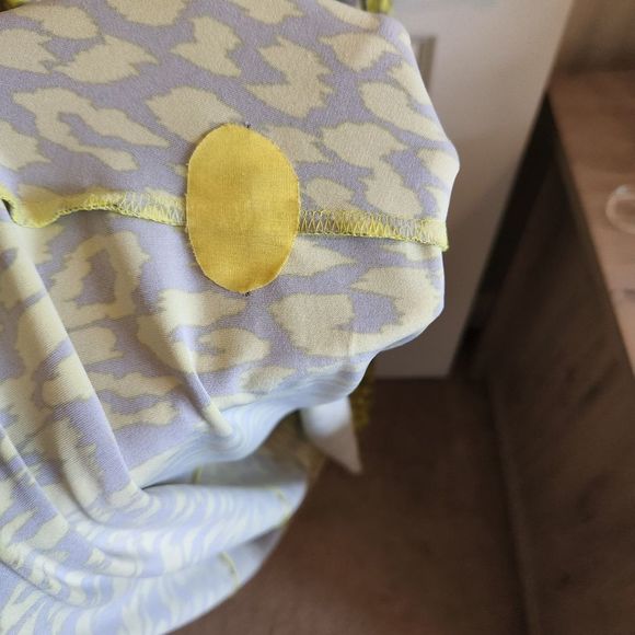 New Directions Lime Green and Gray Maxi Dress - Picture 7 of 8